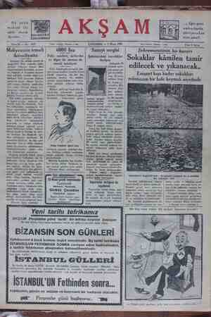 Akşam Gazetesi 2 Nisan 1930 kapağı
