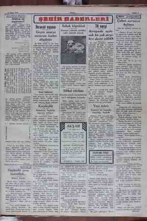    6 Nisan 1930 |* AKŞAMDAN AKŞAMA Orijinal mi Beyin “Soytarı, zumesinden bir kıt'a rının baştarafı bir hizaya getiri- lecek