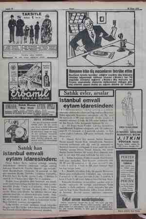    > 25 Numn 1990... .. TAKSİTLE Haftada 1 lira ile Kostüm Tayorlar fim ocuk Pardesüler Muşambaları| Süet Mantolar Tiftik...