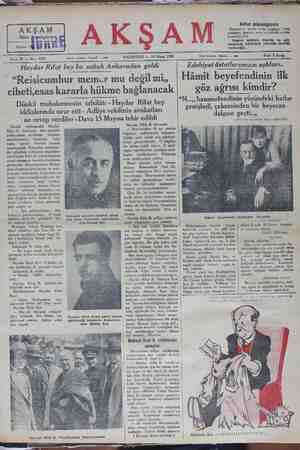   Sene'12 — No: 4148 Tahrir telefonu: İstanbül — 1686 PAZARTESİ — 28 Nisan 1930 Tük add a sin a Altın piyangosu kure hergün