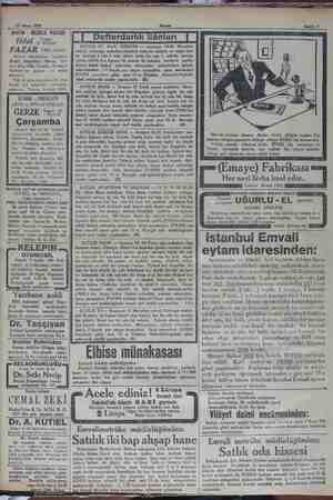    28 Nisan 1930 BARTIN - İNEBOLU POSTASI Hilâl »r'sisan PA VA AR Günü akşamı Sirkeci rıhtimından o hareketle Ereğli,...