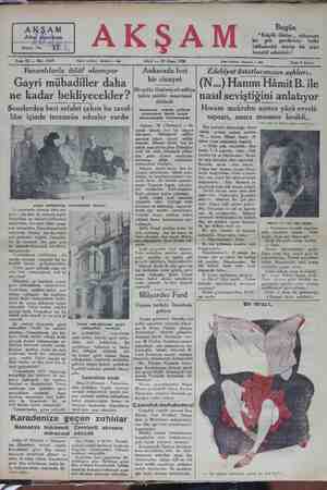    A Bide ği e a 'No: Sene 12 — No: 4149 Tahrir telefonu: İstanbul — 1686 SALI — 29 Nisan 1930 Bugün “ Küçük ilânlar ,,...