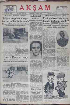    AKŞAM s Altın piysiyem Sene 12 — No: 4161 Tahrir telefonu: İstanbul — AKŞAM # ÇARŞAMAB — 14 Mayıs 1930 Altın...