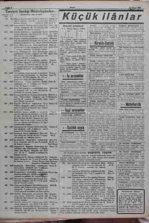    Sahife 8 27 Mayıs 1930 Emniyet Sandığı Müdürlüğünden: Dee — Merhunatın cins ve nev'i e BE Ea z m - > Boğaziçi Va Çamlıca