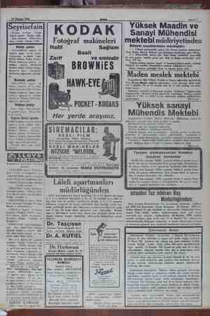    14 Haziran 1930 |Seyrisefain niş pa "ayoğu el Şube Aceni Mahmudiye Hanı sre adini 2740. KODAK Antalya posti (ANAFARTA)...