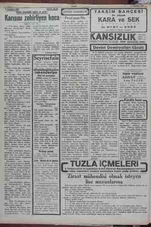    8 Temmuz 1930 Tefrika No.33 pa aş Polisin tutamadığı caniler de vardır : Karısını zehirliyen koca Nâkıli : mma, kızın,...