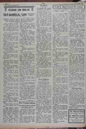  Sahife 6 Akşam 21 Temmuz 1930 Tarihi roman tefrikamız: 106 BİZANSIN SON GÜNLERİ İSTANBUL'U! U Fethinden sonra... İskender...