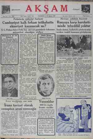    Şehremaneti... A K > A M .. Çalışıyor! # Sene 12 — No: 4264 Tabrir telefonu: İstanbul — 1686 PAZARTESİ — 25 Ağustos 1930