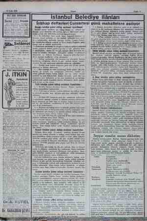    19 Eylül 1930 VELİ ZADE VAPURLARI KARADENİZ POSTASI >ami in Perşembe TAVİL ZADE VAPURLARI Muntazam Ayvalık postası aş met