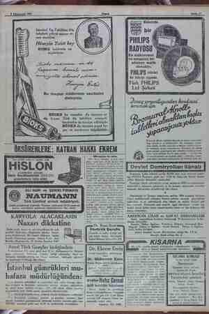    9 Kânunusani 1931 Istanbul Tıp Fakültesi Diş tababeti e emrazı €s- nan muallim Hüseyin Talat bey BIOKS hakkında ne...