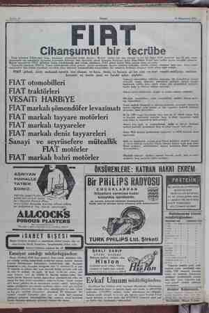  İIE Şİ, Sahife 12 Akşam 16 Kânunusani 1931 : FIRAT Cihanşumul bir tecrübe İtalya hükümeti Fahimesi hava donanm voya - Marketi