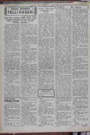  16 Şu 1931 —— — Tarihi 15 Şubat 1931 Deliler | Deliler Saltanatı | TELLİ ELLİ HASEKİ | Cinci Hoca çarşiya Gil. zaman. :...