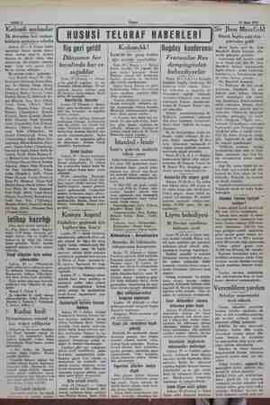  Sahife 2 Akşam 31 Mart 1931 Kıdemli mebuslar İlk devreden beri mebus- luklarını muhafaza edenler | HUSUSİ TELGRAF HABERLERİ |