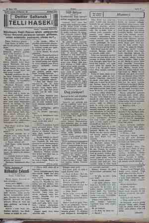  31 Mart 1931 Sahife 9 ——— Tarihi roman tefrikamız: 92 | Deliler Saltanatı | Saltanatı lde del Mart 1931 TELLi HASEKİ n :...