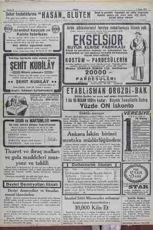  Tarihi ramanm 4-4. 1 Nisan 1931 Sahife 8 46 Ekmek ve gevrekleri beynelmilel son etibba kongresinin Şeker hastalıklarına H A $