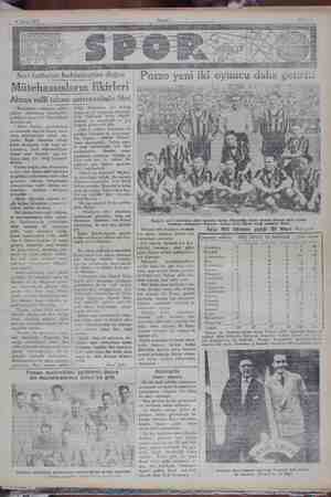  MN 1931 Seri futbolun hakimiyetine doğru Mütehassısların fikirleri Alman milli takımı antrenorünün fikri “ İtalyanların...