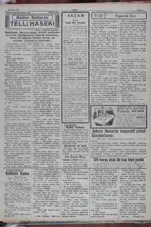    10 Nisan 1931 Akşam Sahife 9 Tarihi roman tefrikamız: 102 eliler | Deliler Saltanatı | 9 Nisan 1931 TELLi HASEKi : İskender
