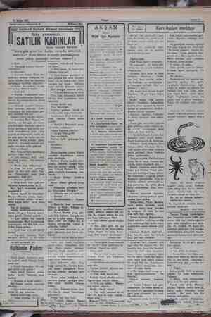    ön Tarihi roman tefrikamız: 8 > Sehin gibi güzel bir kadın Üçüncü Sultan Ahmet devrinde —— SATILIK KADINLAR TE Mayıs 1931 |