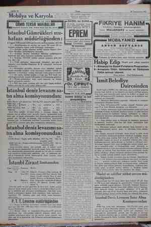   Sahife 14 Akşam 28 Teşrinievvel 1931 — . almak arzusunda o Asri mobilya mağazasının * elverişli siyah Tâke' v kâryolaların