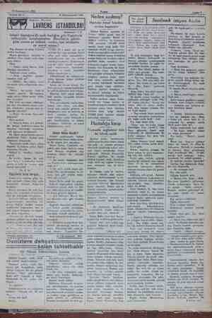  15 Kânunuevvel 1931 Akşam Tefrika No:4 Isviçre toprağına ilk ayak İngiliz Casusu LAVRENS İSTANBULDA! 15 Kânunuevve! 1931...