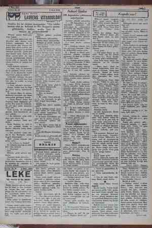       Tefrika No: 80 Lei Vİ 4014 İngiliz Casusu « (2 P7? LAVRENS iSTANBULD —a— 2 Mart 1932 A Nakieden: 1 Hintliler hiç bir...