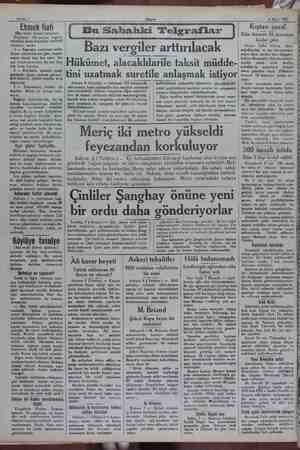    Sahife 2 8 Mart 1932 Ekmek fiati (Baş tarafı birinci sahifene) Köylünün 100 paraya buğday satarken ziyan etmesinin mubtelif