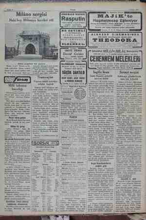 YEŞİM DT e ONEM Akşam 7 Nisan 1932 Sahife 4 Milâno sergisi Naki bey Milânoya hareket etti Milâno sergisinde türk pavyonu...
