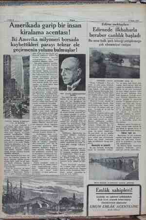    Sabife 6 Akşam 8 Nisan 1932 Amerikada garip bir insan kiralama acentası! | kaybettikleri parayı tekrar ele Iki Amerika...