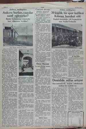    Sahife 6 Akşam 24 Nisan 1932 Ankara mektupları İ | Ankara barları, cazcılar nasıl eğlenirler? Barlar birbirlerine rekabette