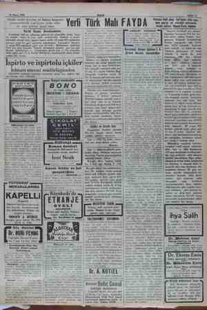    28 Nisan 1932 sahife is Sinek, tahta kurusu ve bütün haşaratı yumurtalarile kat'iyyen imha eden ve yarı yarıya ucuz olan