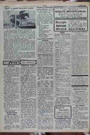  Sahife 4 EN mmm ma Akşam sap 23 Mayın 1932... — m 5 # x Sipahi ocağında heyecanlı yarışlar Binicilik, ötedenberi tarihi ve