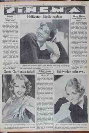  26 Mayıs 1932 Hollivutta herkes endişe içinde Amerikada hüküm süren ikti- sadi buhran sinema ve filim sanati üzerinde...