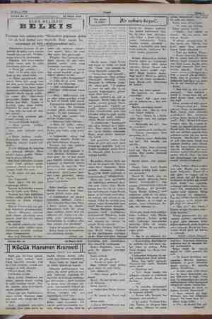    30 Mayıs 1932 — Sahife 9 Tefrika No. 77 30 Mayıs 1932 BELİS | SEBA MELİKESİ | Firaunun kızı anlatıyordu: “Birdenbire...