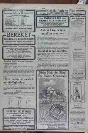    Sahife 12 Akşam 17 Haziran 1932 Bestekâr udi Selâhattin Bey Harbiye'de BELVÜ bahçesindeki Saz heyetine iştirak etmiştir.