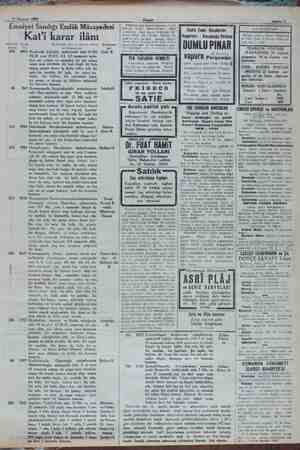    22 Haziran 1932 Eraniyet Sandığı Emlâk Müzayedesi bedeli Kat'i karar ilânı Arttırma Hesap No, ve müştemilâlı 850 8825...