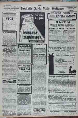  THE TURKISH AMERiCAN Dr. TAŞÇIYAN aşiiğikdöre: 24 Haziran 1932 Zafiyeti umumiye, iştihası kuvvetsizlik halâtında büyük zlık