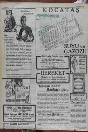    24 Haziran 1932 Sahife 12 Akşam ize m AN KE A TAZE : 1 ya . sü İpekiş'ten 2 Gömleklik İstanbul Darülfünunu Tıp Fakültesine