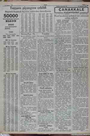  12 Temm Temmuz 1932 Heme piyangosu çekildi kü keşidede kazanan numaraları dercediyoruz 15132 3000 Lira kazananlar 20995 1500
