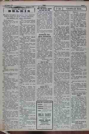    > 16 Temmuz 1932 SEBA MELİKESİ BELKIS Yazan: ISKENDER FAHRETTİN Moaplılar birdenbire ( Jerüzalem) i ihata etmişlerdi....