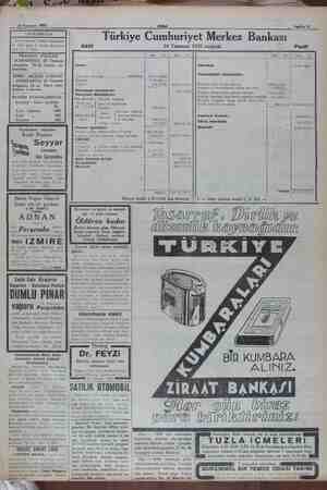    19 Temmuz 1932 SEYRİSEFAİN Merkez acenta: Galata Köprübaşı B. Şube A. Sirkeci Mühürdar zade han 2. 2740. TRABZON POSTASI