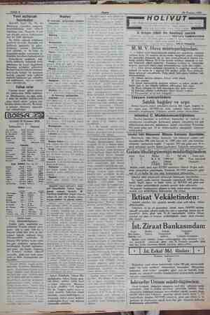    a Sahife 4 Akşam ” —— kan dei e > 20 Temmuz 1932 Yeni açılacak | Radyo ga mc al erk H O L i V U z İ Mesa kimliğinden: Hasan