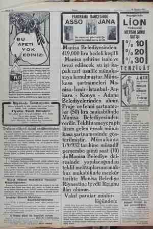    Sahife 12 Sivrisinek, siz tatlı uykunuzda iken vızılda- yarak ve keskin hortumile sokarak size hücüm ve rahatınızi...