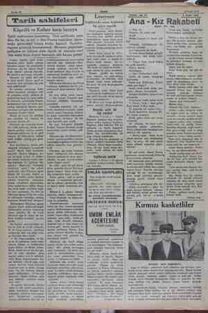    e Sahife 10 > Akşam 8 Eylil 1932. Tefrika No. 57 8 Eylül 1932 Tarih sahifeleri İ, m. : İrgilterede casus hakkında na um IZ