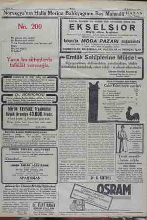     Sahife 12 O ÇRğR,ğ,mRğş-—7ş—<—<><><> Akşam 19 Teşrinievvel 1932 Norveçya'nın Halis Morina Balıkyağının Baş Mahsulü HASAN