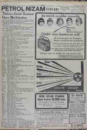    Sahife 14 PETROL NIZAM SAÇLARI 27 Tesrinievvel 1932 Kuvvetlendirir Kepekleri, başın yağlanmasını ve kaşınmayı izale eder.