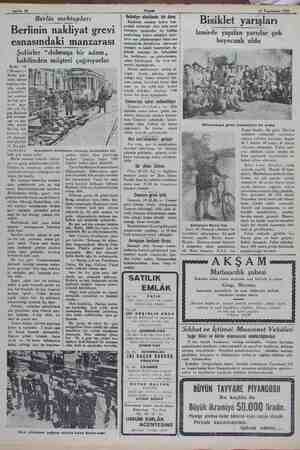    e mm 15 Teşrinlsnni 1932, Berlin mektupları Berlinin nakliyat grevi esnasındaki manzarası Şoförler “dolmuşa bir adam,,...