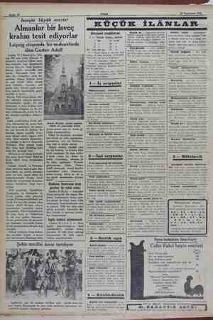    i | Sahife 10 26 Teşrinisani 1932 ii Isveçin büyük mazisi Almanlar bir Isveç kralını tesit ediyorlar Leipzig 17 ( Hususi
