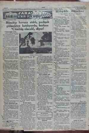    31 Künunusvvel 1932 Sehife 8 Son vedi padissi Yazan: SULEYMAN KÂNI — Tercüme, iktibas halkı mahfuzdur — Müsahip havuza...