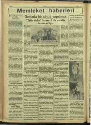       Sahife 6 rl SİM iz Akşam 28 Nisan 1933 | Memleket haberleri Bursada şarbon hastalığı ursa 26 (Hususi) — Hayv: e 2 Tal hi