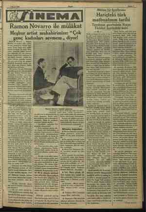    al 3 Mayıs 1933 Akşam Sahife 7 | Mühim bir konferans Hariçteki türk matbuatının tarihi n a Tercüman gazetesinin Rusya Ramon